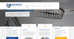 Desktop Screenshot of gerweck-gmbh.de